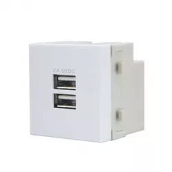 Módulo Carregador de USB 2A Duplo Linha Infinity Margirius - Santec