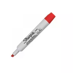 Marcador Industrial Ponta Chanfrada Vermelho 1789879 Sharpie - Santec