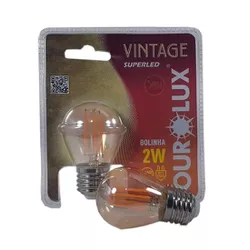 Lampada Led Vintage Bolinha 2W 2400K Ourolux 05310 - Santec