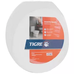 Assento Sanitário Branco Oval Almofadado 26910404 Tigre - Santec