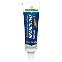 Adesivo Silicone Incolor 50gr Brascoved - Santec