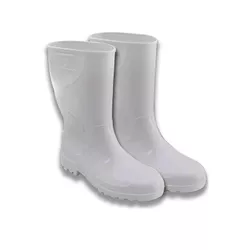 Bota Pvc Branca com Forro Cano Médio Innpro - Santec
