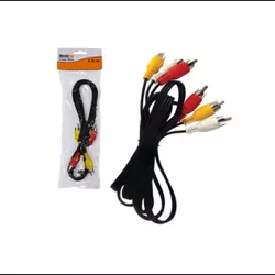 Cabo Auxiliar RCA 3RCA x 3RCA 1,50m BFH0126 - Santec