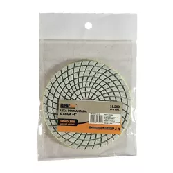 Disco Lixa Diamantado com Velcro 100mm GR-150 BFH2784 - Santec