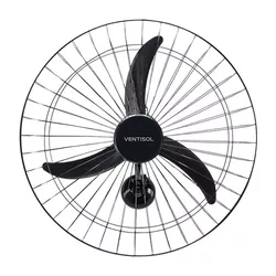 Ventilador Parede 60cm New Preto 452 Ventisol 220V - Santec
