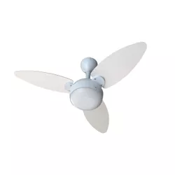 Ventilador Teto Elluz Branco e Cinza 11184 Ventisol Bivolt - Santec