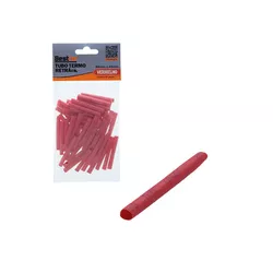 Tubo Termo Retratil 4 x 45mm Vermelho 50 Peças BFH3259 - Santec