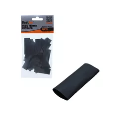 Tubo Termo Retratil 10 x 45mm Preto 25 Peças BFH3256 - Santec