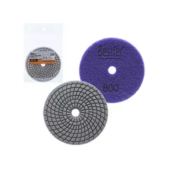 Disco Lixa Diamantado com Velcro 100mm GR-800 BFH3299 - Santec