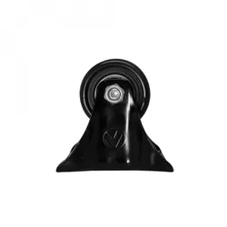Rodizio Fixo Placa 158 Preto A09410-F - Santec