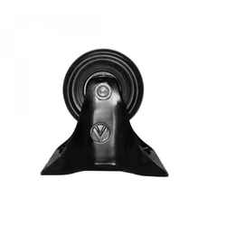 Rodizio Fixo Placa 210 Preto A09420-F - Santec