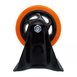 Rodizio Fixo Placa 412 Laranja A09140-F - Santec
