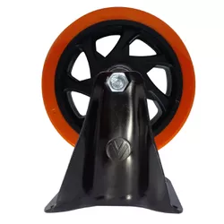Rodizio Fixo Placa 512 Laranja A09150-F - Santec