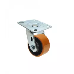 Rodizio Giratório Placa 414 Laranja PU A08544-G - Santec