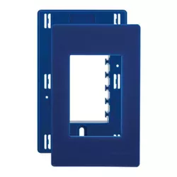 Placa 4 x 2 Azul Marinho 3 Postos Linha Infiniti Margirius - Santec