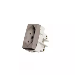 Módulo Tomada 20A Argila 2P+T Linha Sleek Margirius - Santec