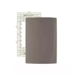 Placa 4 x 2 Cega Argila Linha Sleek Margirius - Santec