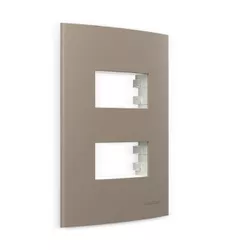 Placa 4 x 2 Argila 2 Postos Separados Linha Sleek Margirius - Santec