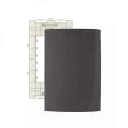 Placa 4 x 2 Grafite Cega Linha Sleek Margirius - Santec
