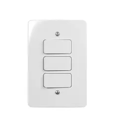Conjunto 3 Interruptores Simples Linha Renova Margirius - Santec