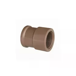 Luva Pvc Marrom LR Soldável Com Rosca 25 x 1/2 Tigre - Santec