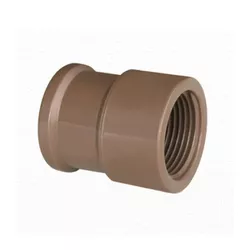 Luva Pvc Marrom LR Soldável Com Rosca 25 x 3/4 Tigre - Santec