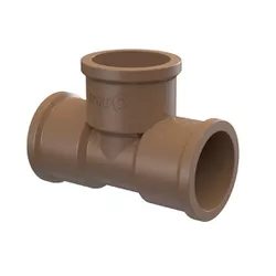 Te Pvc Marrom Soldável 20mm Tigre - Santec