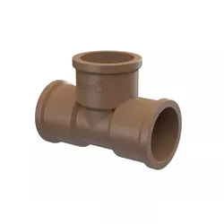 Te Pvc Marrom Soldável 75mm Tigre - Santec