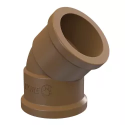 Joelho Pvc Marrom 45º Graus 20mm Tigre - Santec