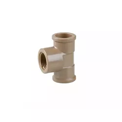 Te Pvc Marrom LR Soldável Com Rosca 25mm x 3/4 Plastubos - Santec