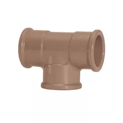 Te Pvc Marrom Soldável 75mm Amanco - Santec