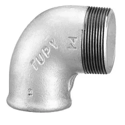 Cotovelo 90° Macho Fêmea Galvanizado 3/4'' Tupy - Santec