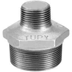 Niple Duplo 1 x 3/4” BSP Galvanizada Tupy - Santec