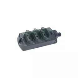 Régua de tomadas 2P+T 10A 3 postos Margirius 10797 - Santec