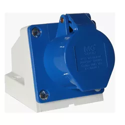 Tomada Industrial Sobrepor 16A 3P+T Azul Margirius 21605 - Santec