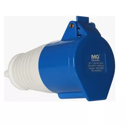 Pino Tomada Femea Industrial 32A 2P+T Azul Margirius 21636 - Santec