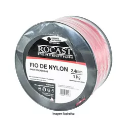 Fio de Nylon para Roçadeiras Bitola 3.0mm Rolo 154m Rocast 3... - Santec