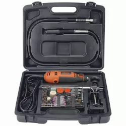 Kit Micro Retífica 180W 35000RPM 130 Peças RT18KA Black & De... - Santec