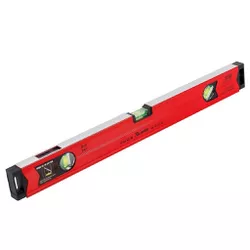 Nível de Alumínio 600mm com 3 Bolhas e Régua Vermelho MTX 33... - Santec