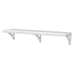 Prateleira Plástica com Suporte 103 x 20 cm Astra Branco - Santec