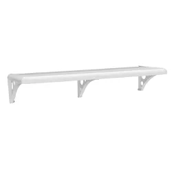 Prateleira Plástica com Suporte 103 x 30 cm Astra Branco - Santec