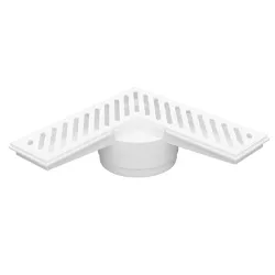 Ralo de Canto Branco RCAN1 100mm ASTRA - Santec