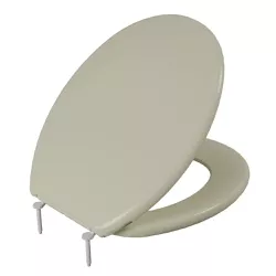 Assento Sanitário Oval Almofadado Slim Astra Bege - Santec