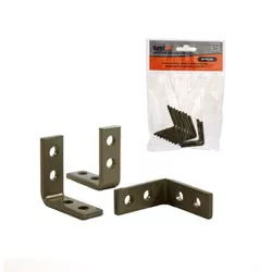 Cantoneira Abas Iguais 30 x 30mm Marrom 10 und - Santec