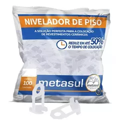 Nivelador De Piso 2,00mm Pacote Com 100 Peças Metasul - Santec