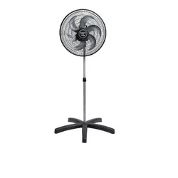Ventilador Pedestal Coluna Tron Oscilante 50cm Preto 220V - Santec