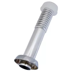 Tubo Ligação 25cm Cromado para Vaso Sanitário com Canopla de... - Santec