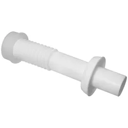 Tubo Ligação 25cm Branco para Vaso Sanitário com Canopla de ... - Santec