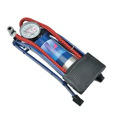 Bomba Manual de Encher Pneu com Pedal e Manômetro 5720 Lotus... - Santec