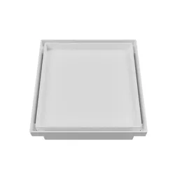 Ralo Oculto Quadrado Universal de 10x10cm Branco JR - Santec
